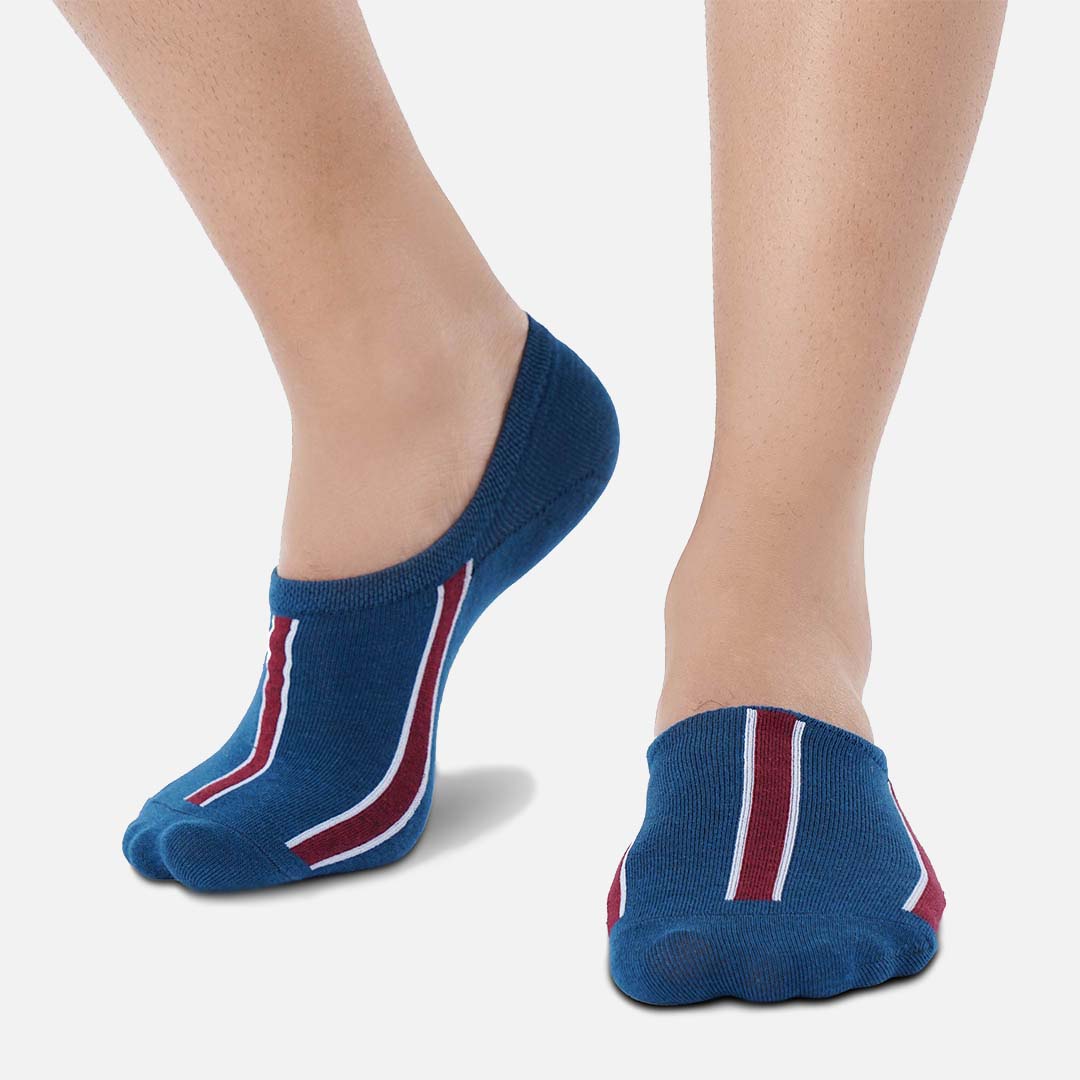 ALBURY BLUE & RED STRIPS SOCKS