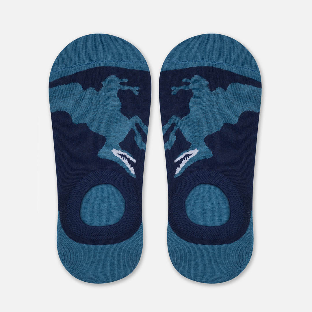 BLUE DINO LOAFER SOCKS