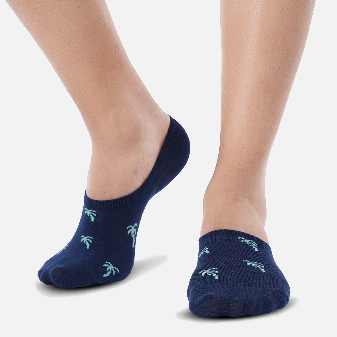 ALBURY BLUE & GREEN PALM SOCKS