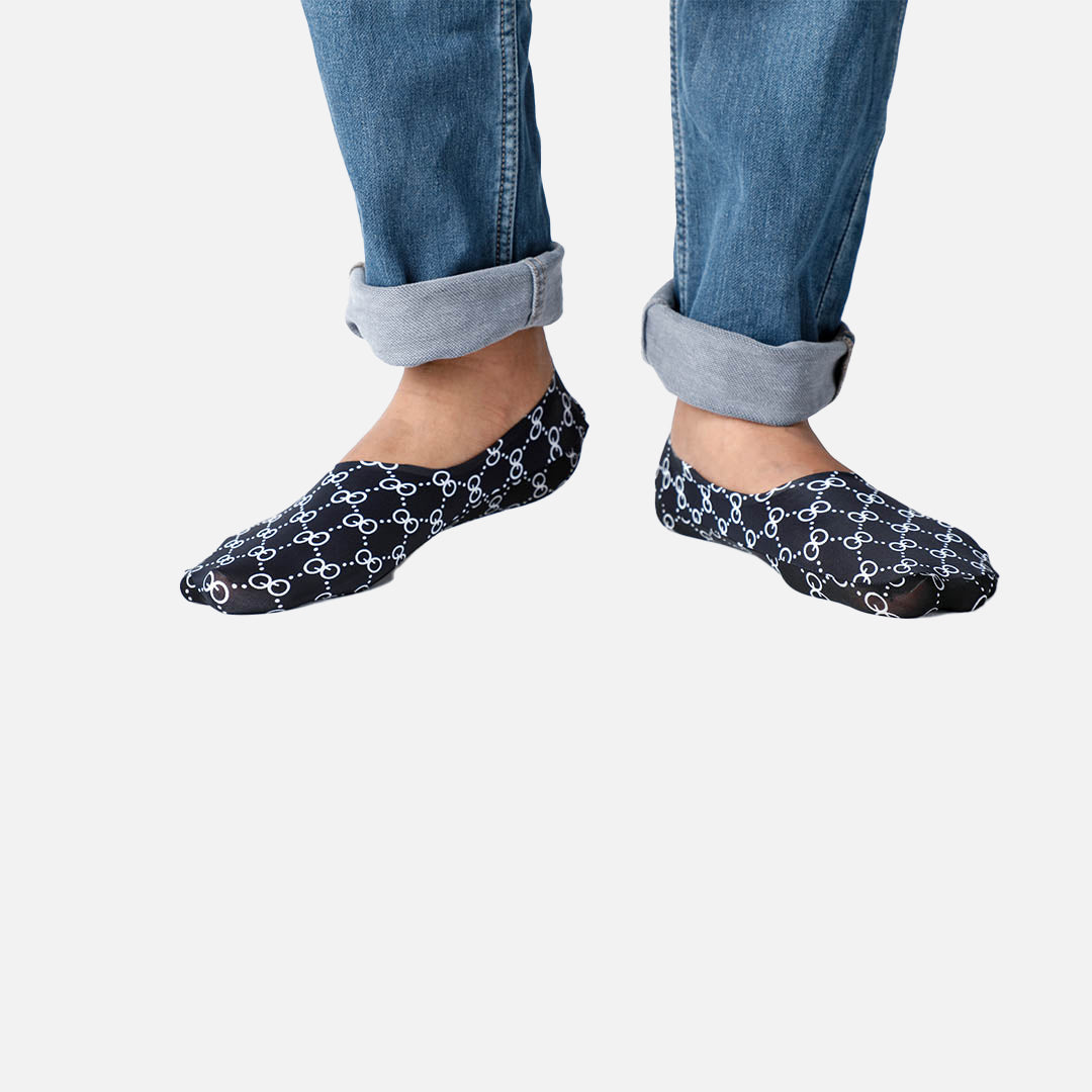 Maze Loafer Socks - Black