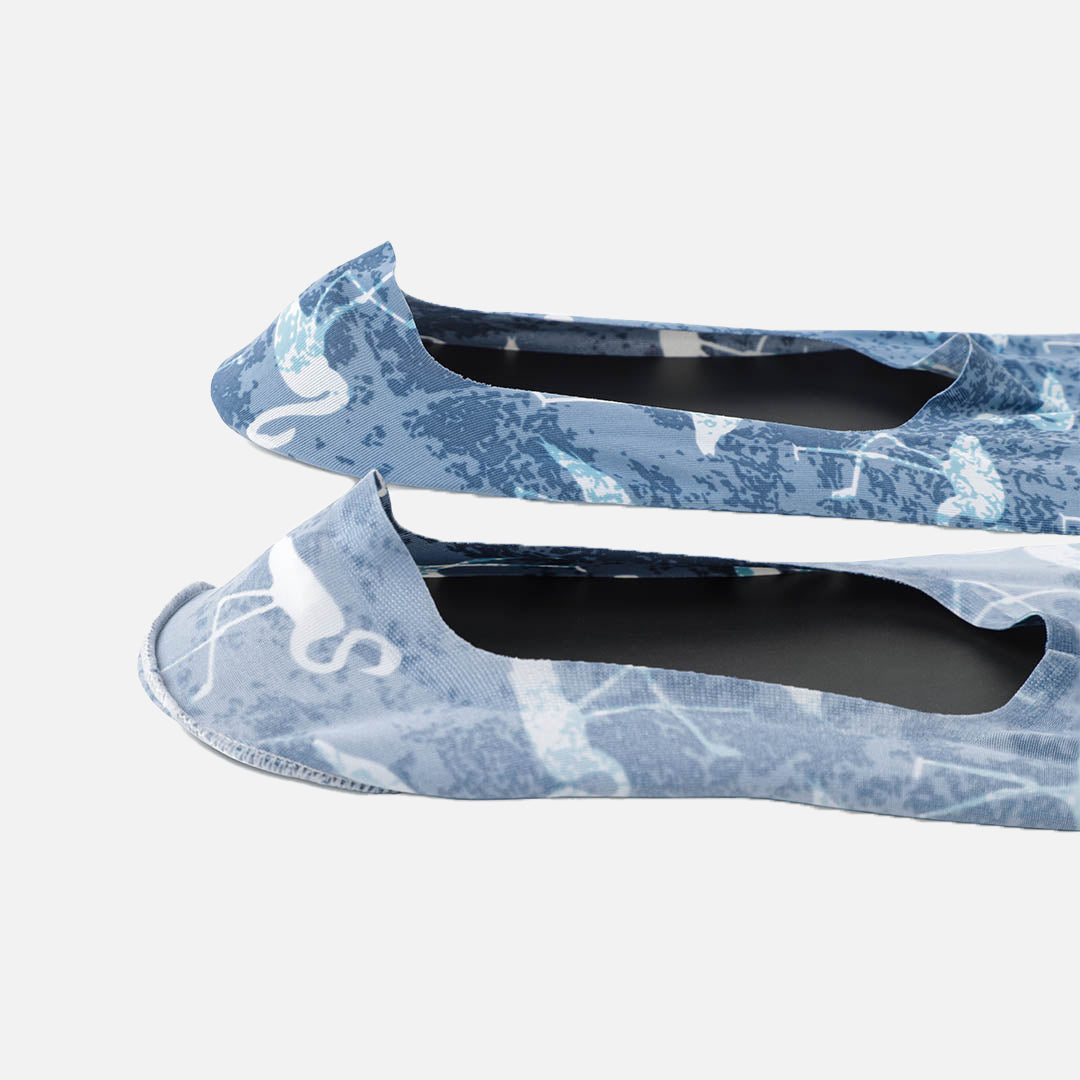 Flamingo Loafer Socks - Blue