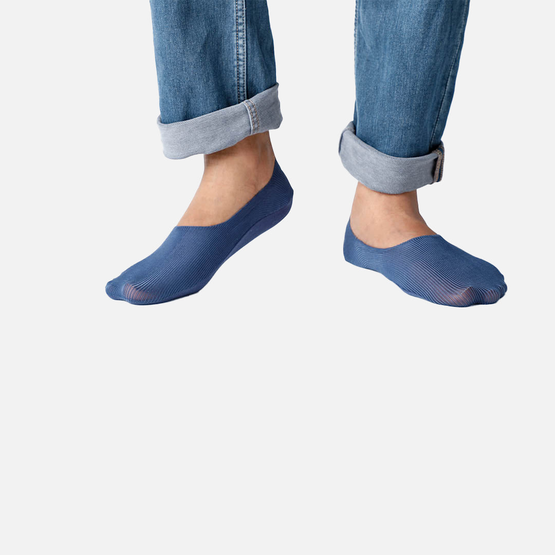 Sion French Loafer Socks - Blue