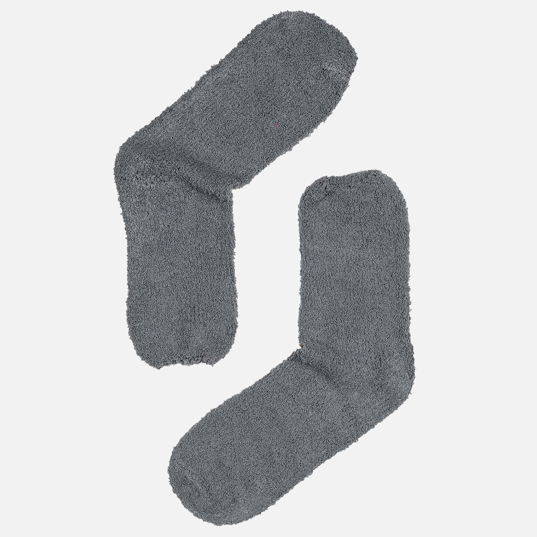 FLEECE GREY - CREW SOCKS