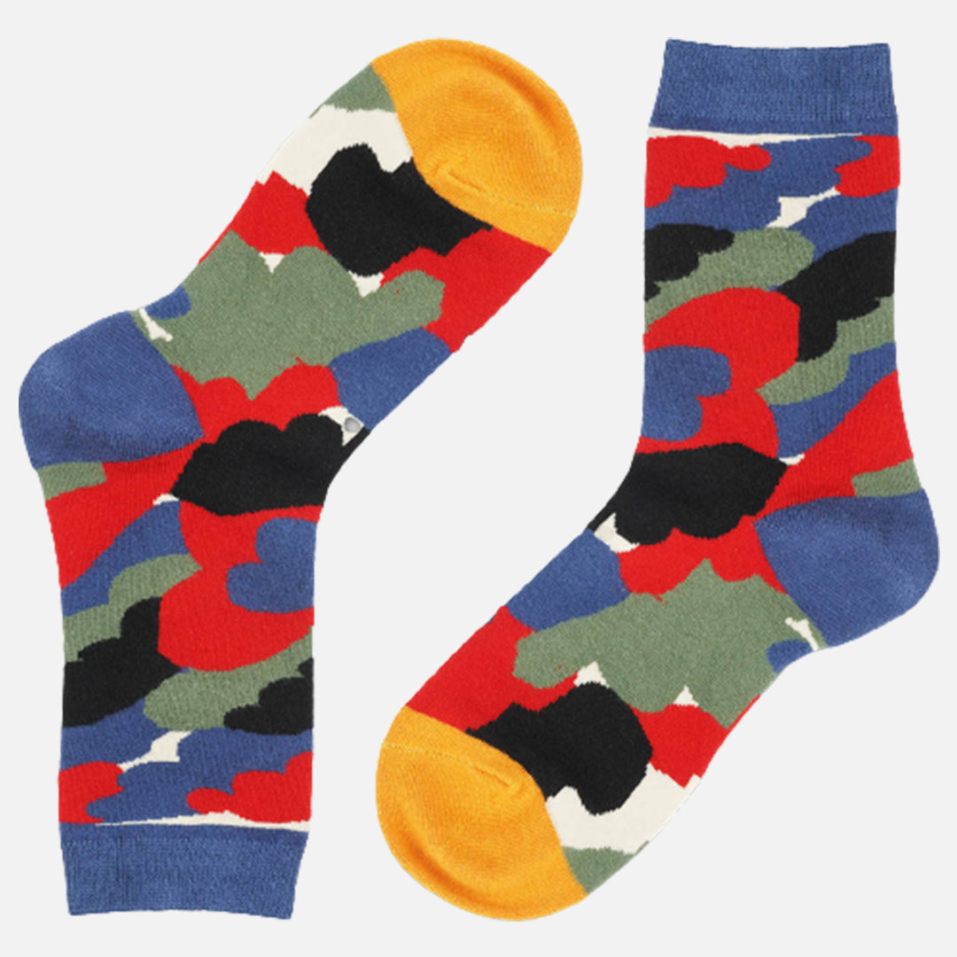 FRESNO CAMOUFLAGE MULTICOLOUR CREW LENGTH SOCKS