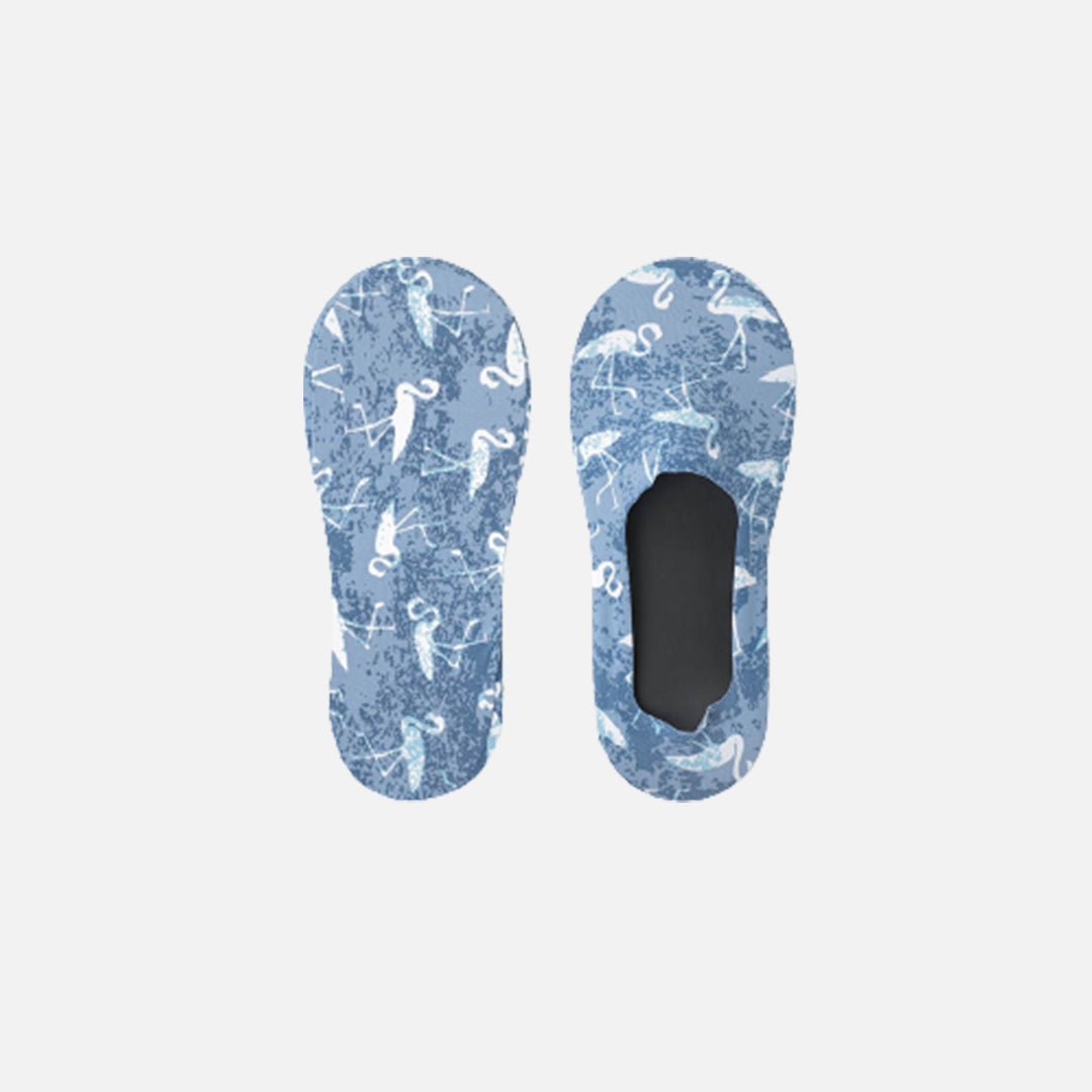 Flamingo Loafer Socks - Blue