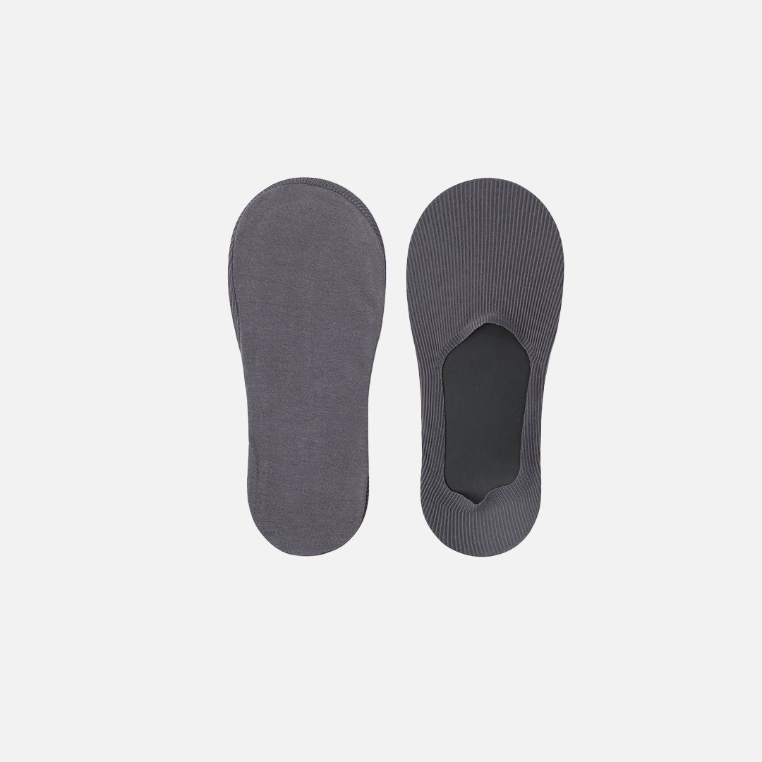Sion Dark Loafer Socks - Grey