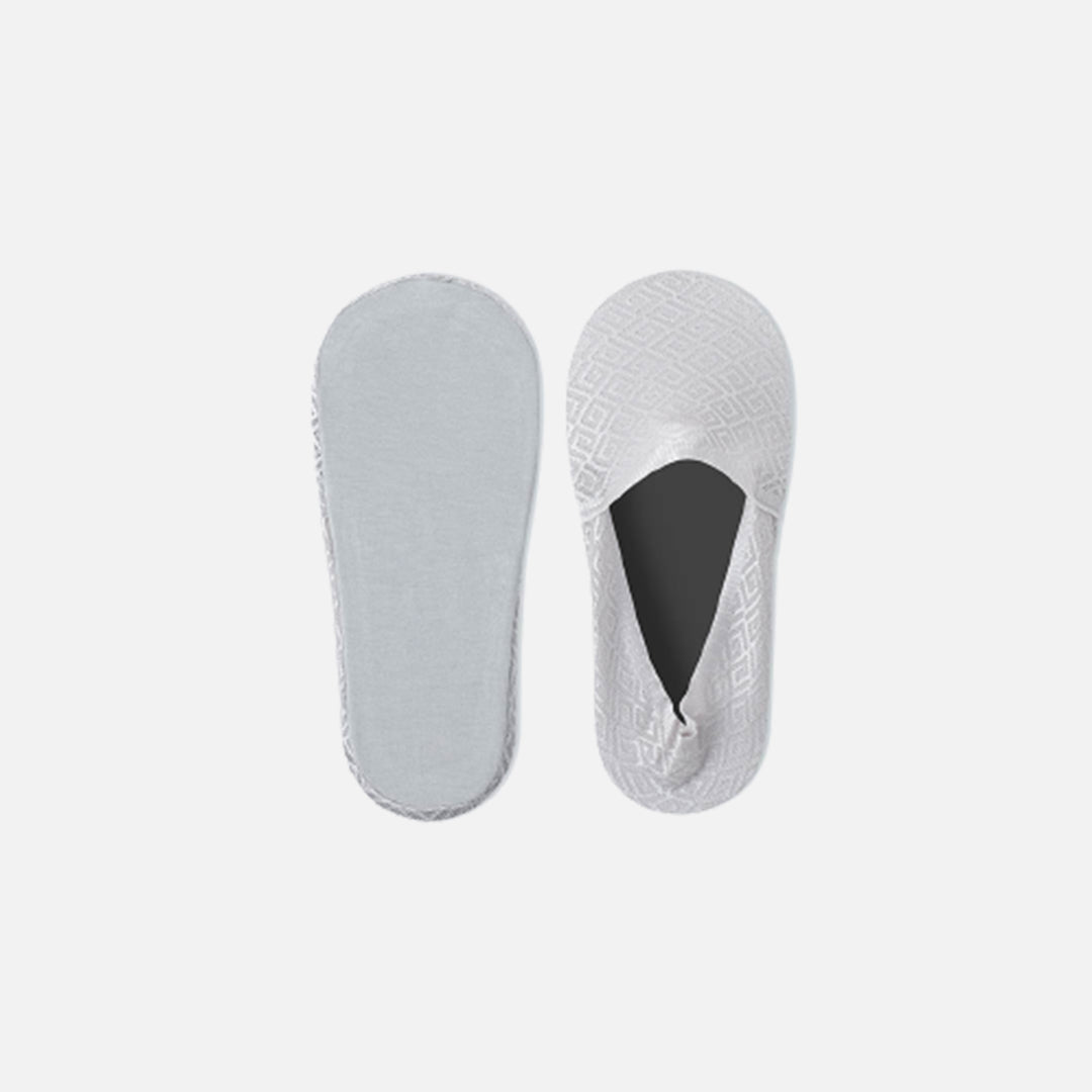 Kyoto Pearl Loafer Socks - Grey
