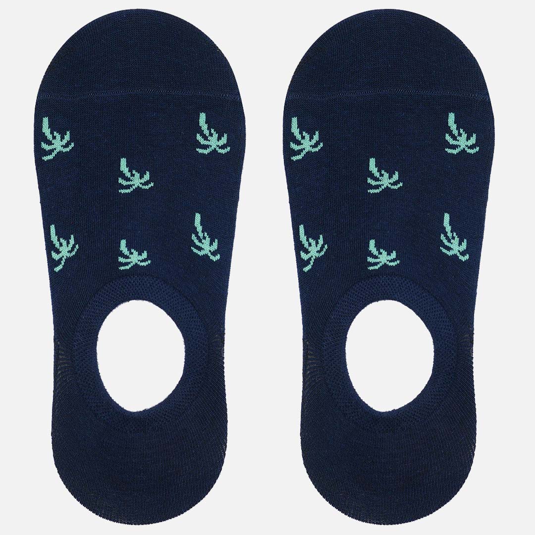 ALBURY BLUE & GREEN PALM SOCKS