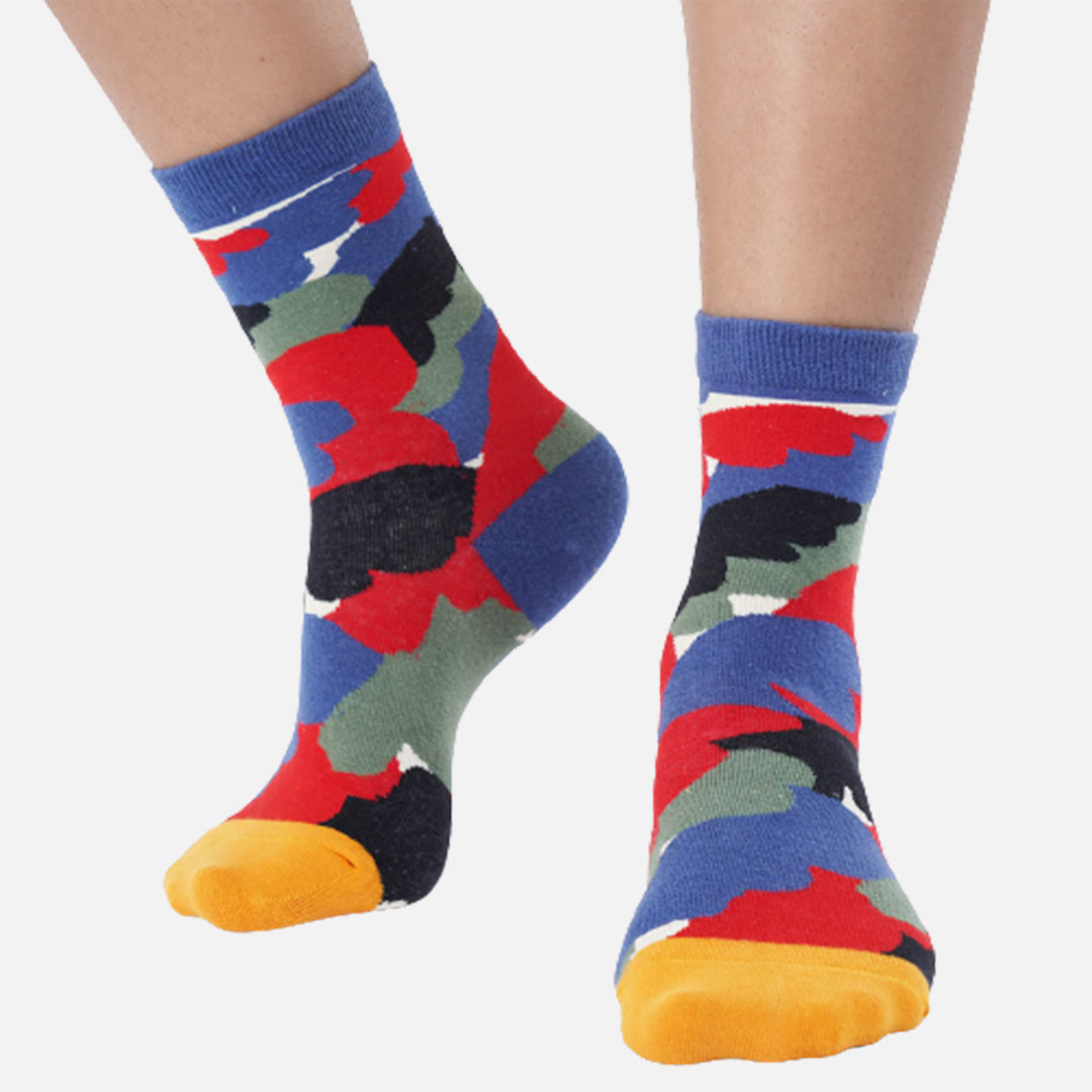 FRESNO CAMOUFLAGE MULTICOLOUR CREW LENGTH SOCKS