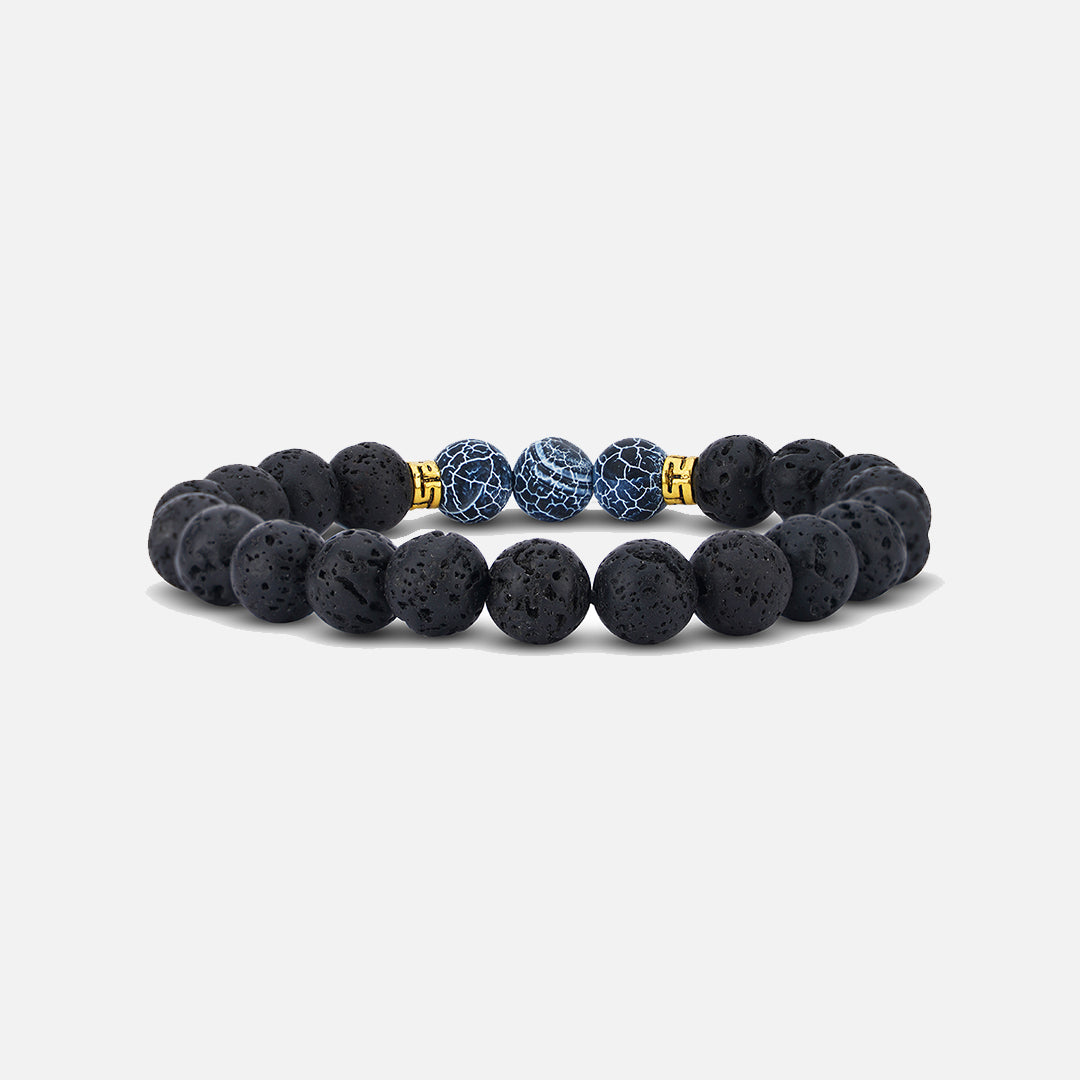 BLACK & BLUE BEEDS BRACELET