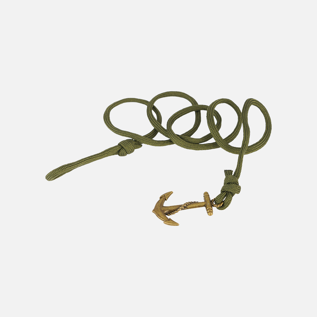 OLIVE ANTIQUE ANCHOR BRACELET