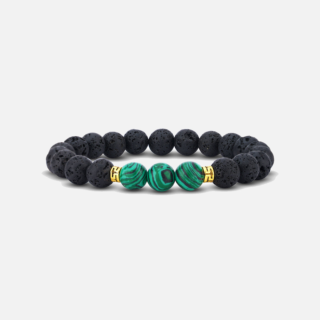 BLACK & GREEN BEEDS BRACELET