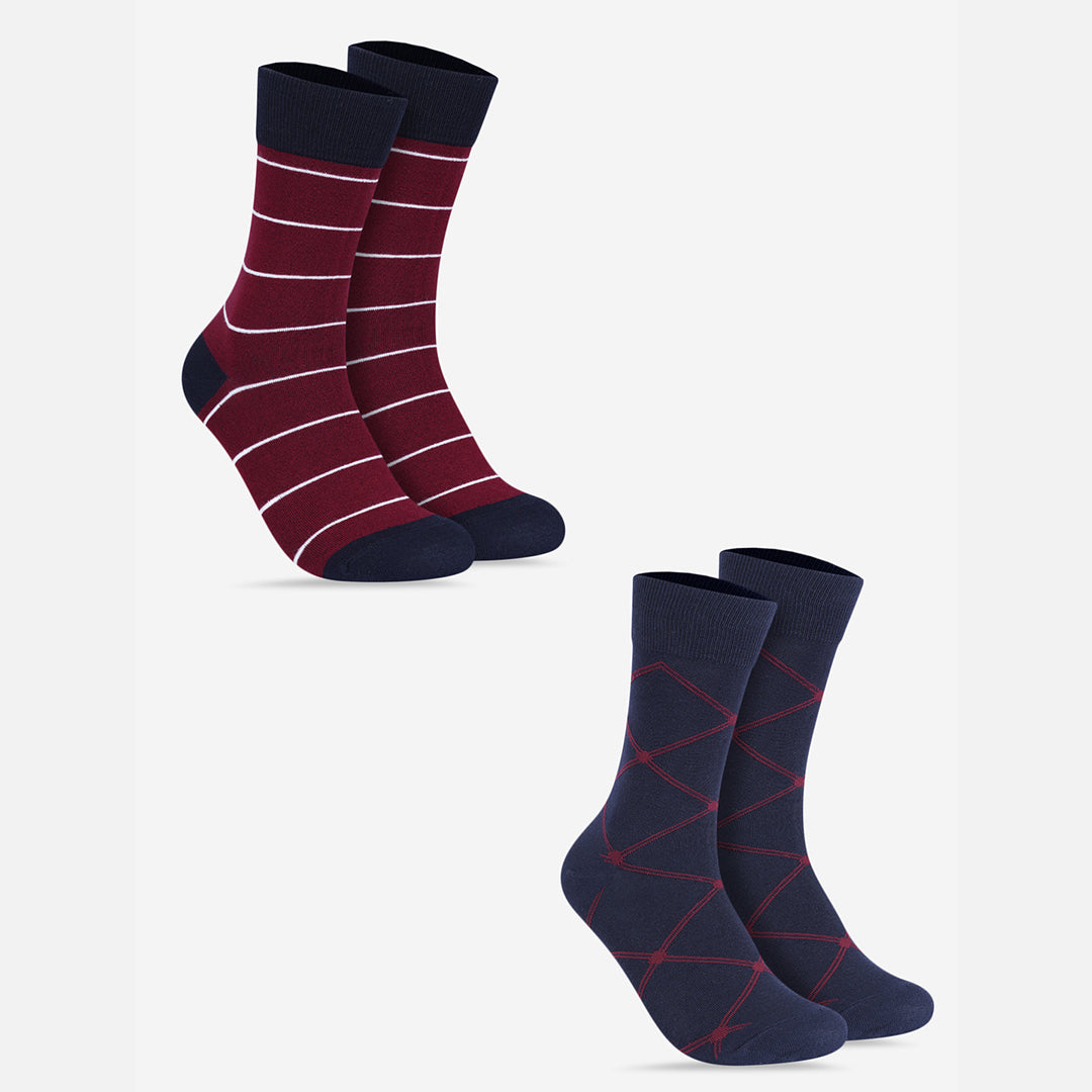 Crew Length Socks - Pack of 2 Pairs
