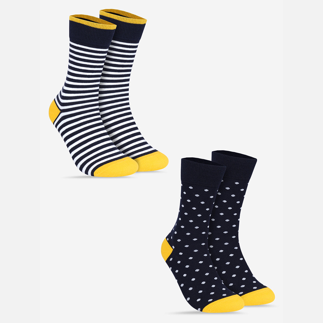 Crew Length Socks - Pack of 2 Pairs