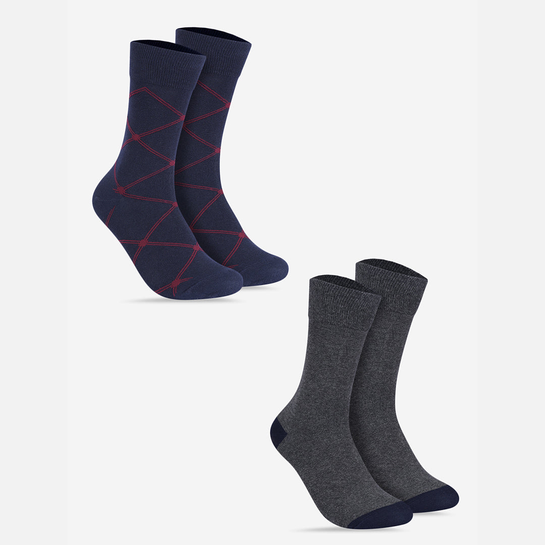 Crew Length Socks - Pack of 2 Pairs