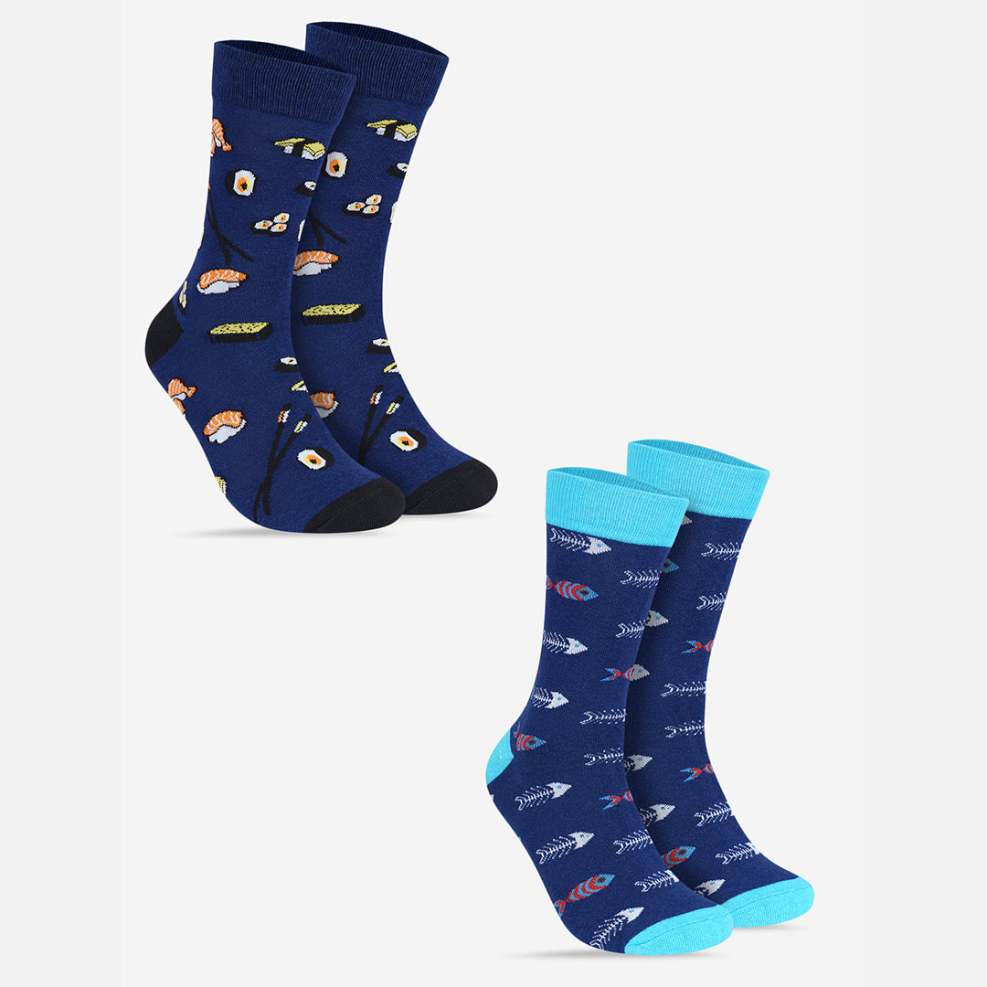 Crew Length Socks - Pack of 2 Pairs