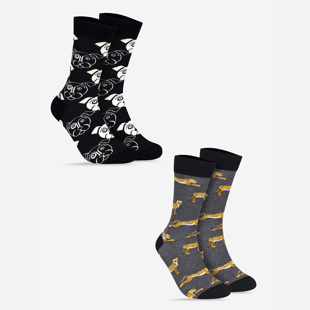 Crew Length Socks - Pack of 2 Pairs