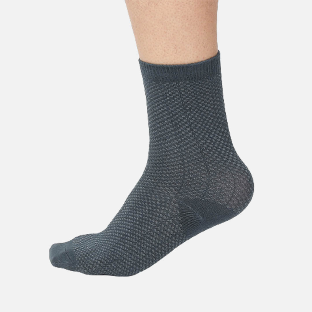 SEOUL DEEP CYAN - CREW SOCKS