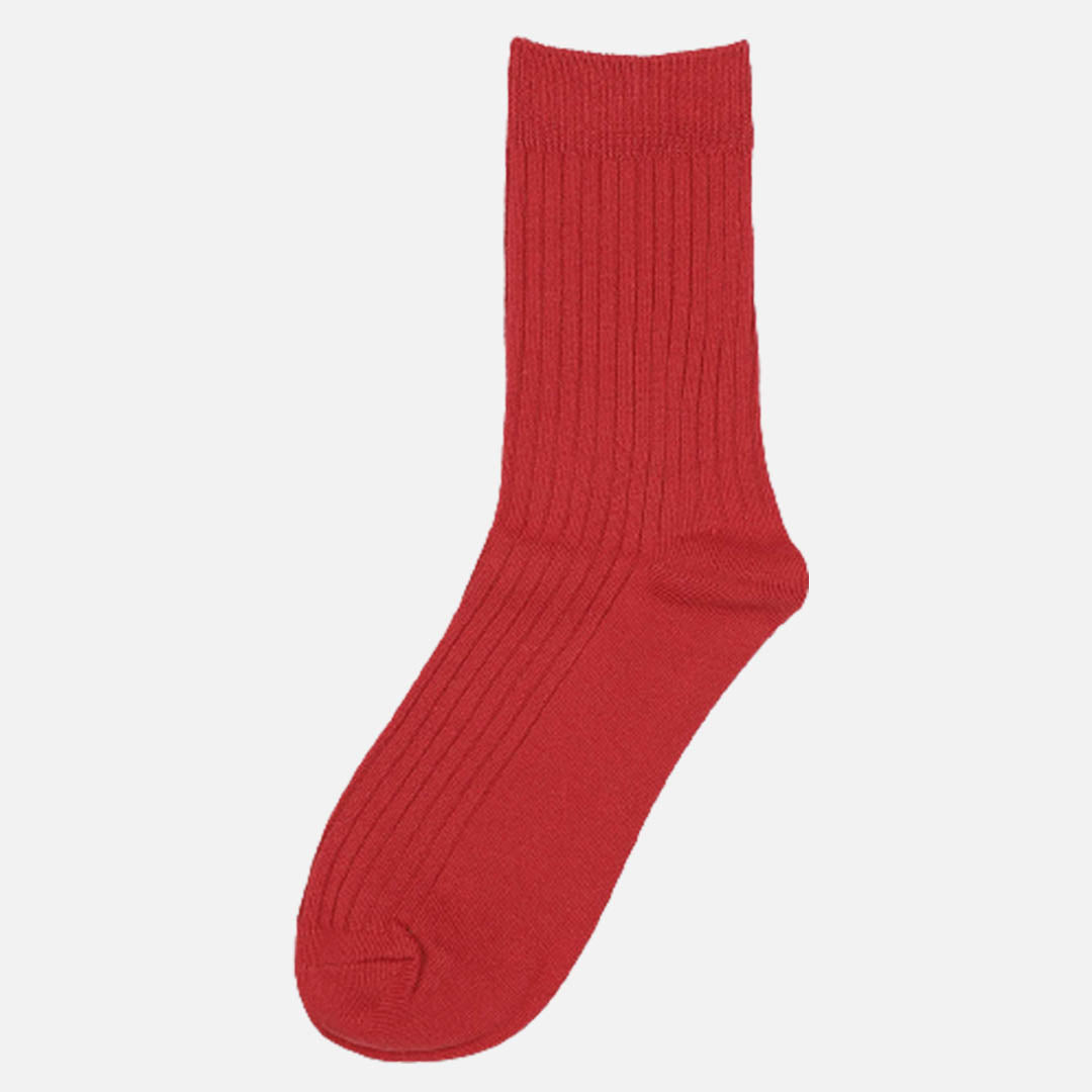MANHATTAN RED - CREW SOCKS