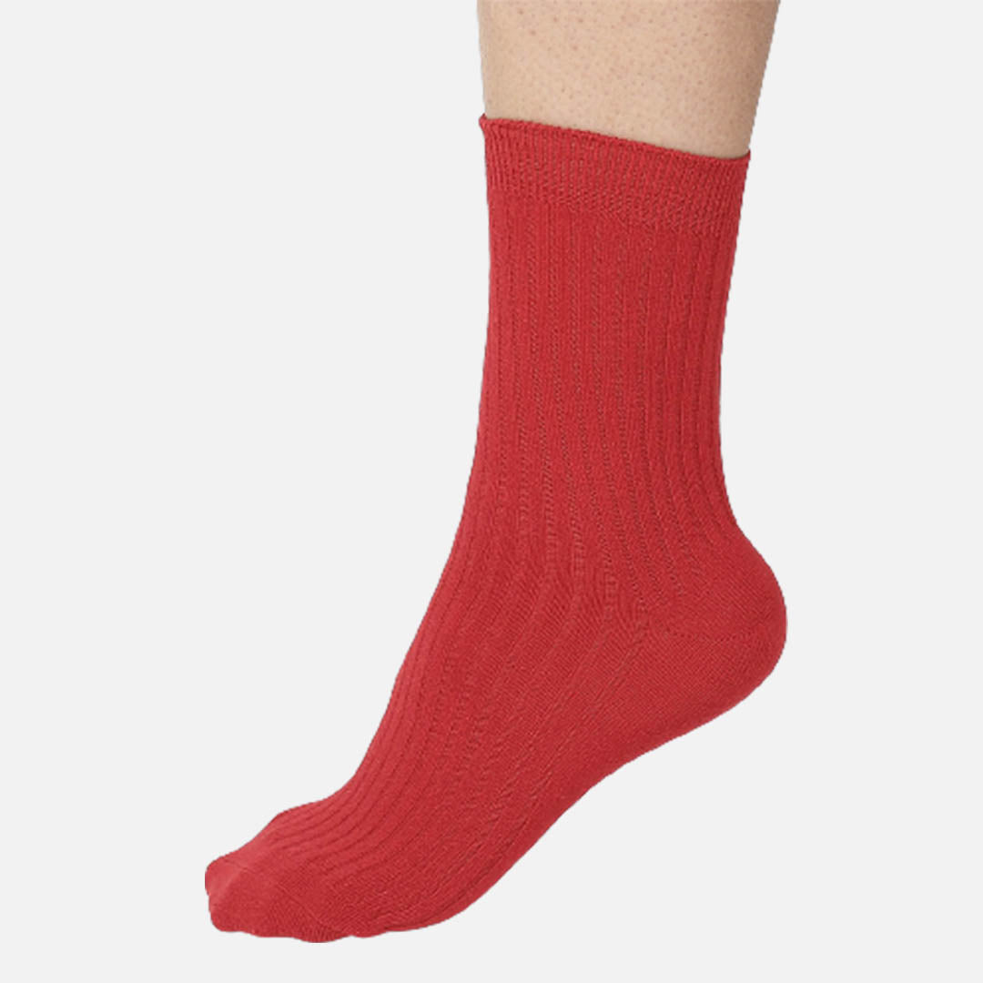 MANHATTAN RED - CREW SOCKS