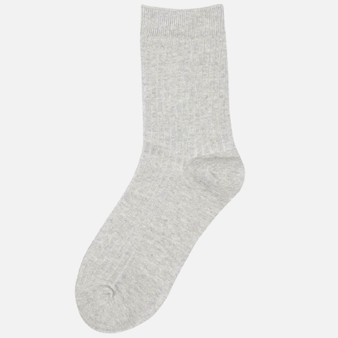 Manhattan Grey Crew Length Socks