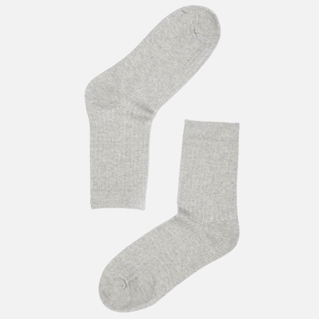 Manhattan Grey Crew Length Socks
