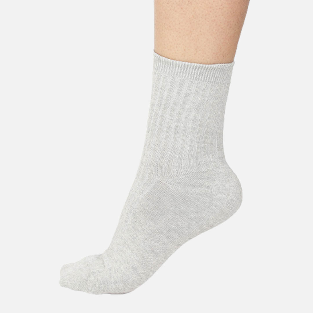Manhattan Grey Crew Length Socks