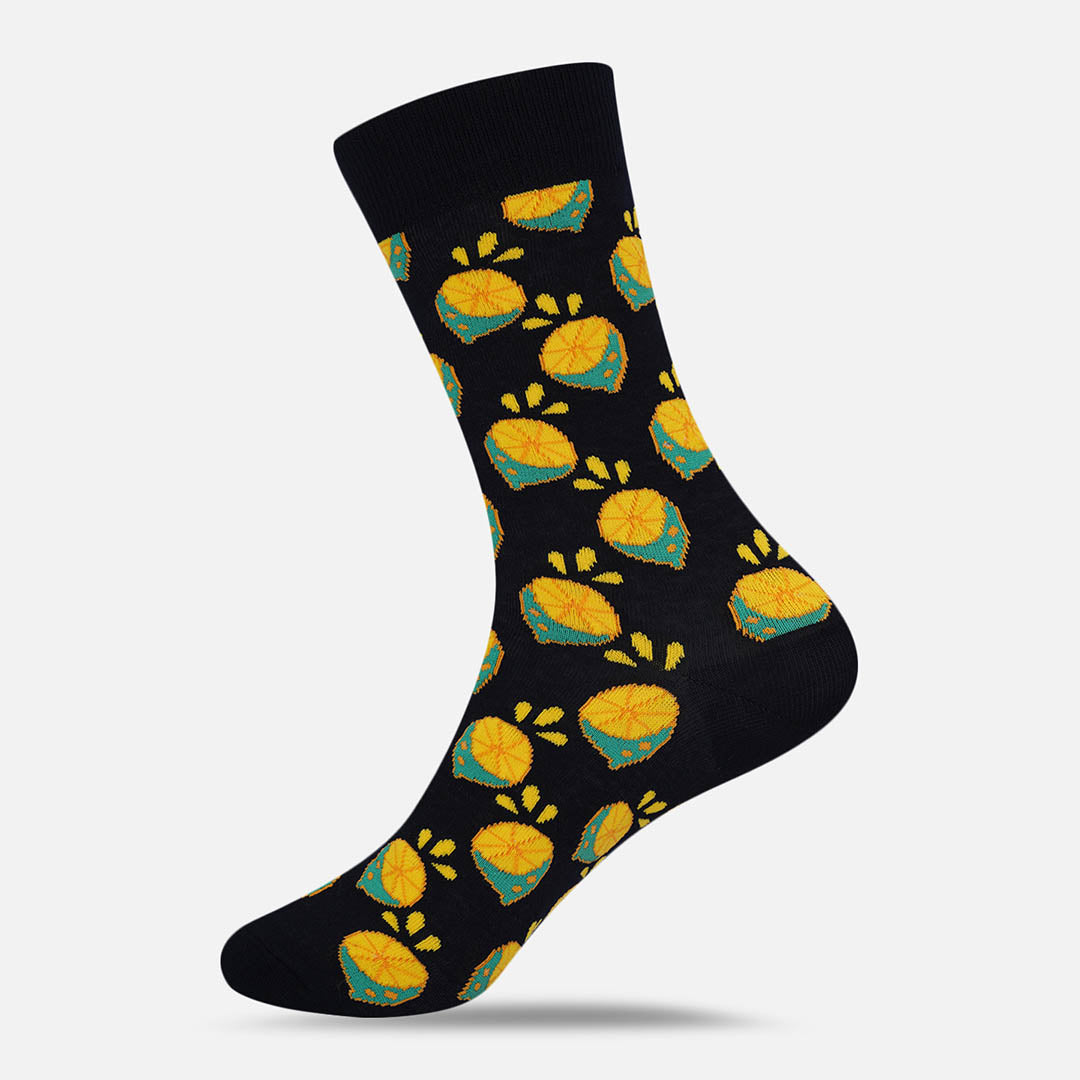 Lime Crew Length Socks