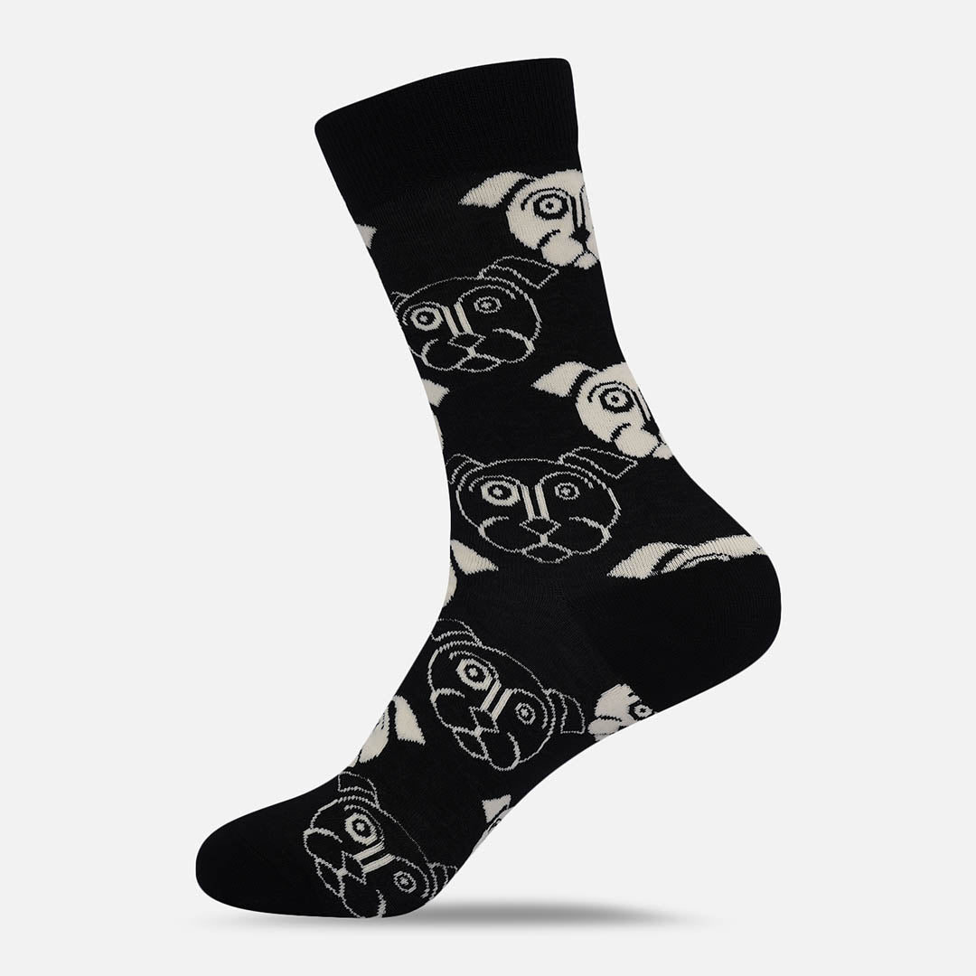 FRENCH BULLDOG CREW LENGTH SOCKS