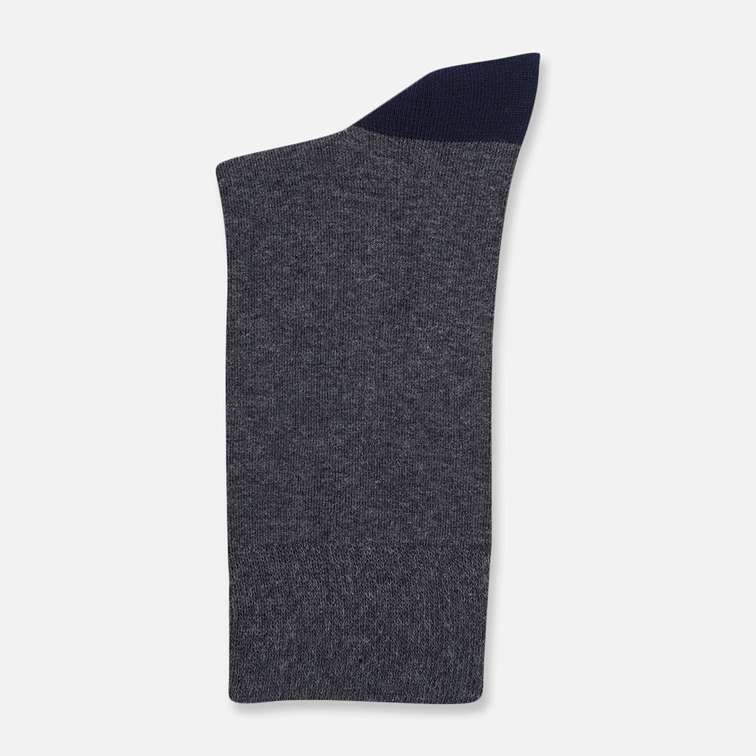 EARTH GREY CREW LENGTH SOCKS