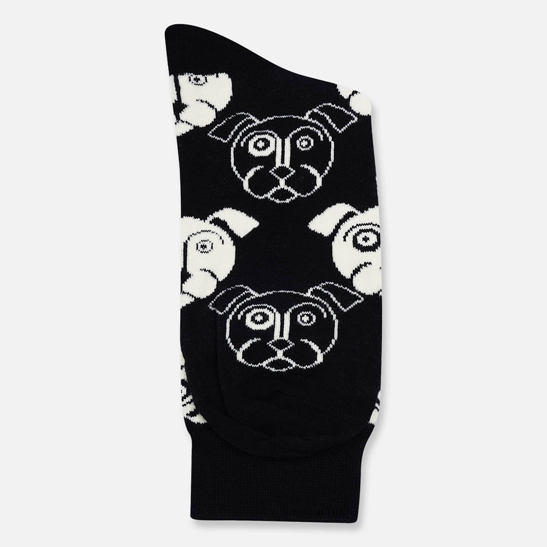 French Dog Crew Length Socks