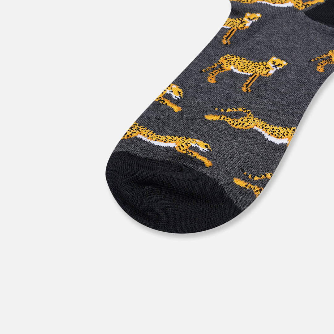 Leopard Crew Length Socks