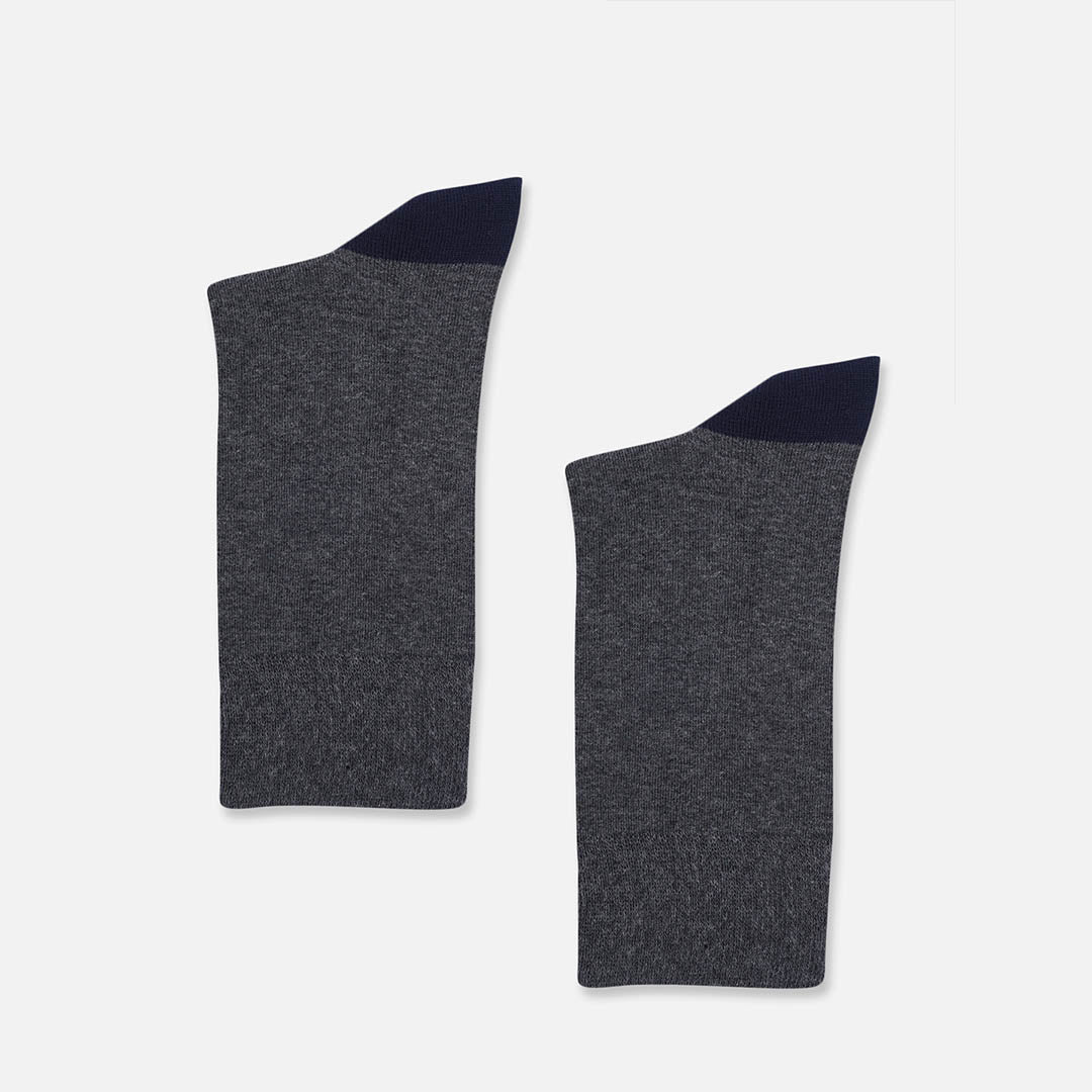EARTH GREY CREW LENGTH SOCKS