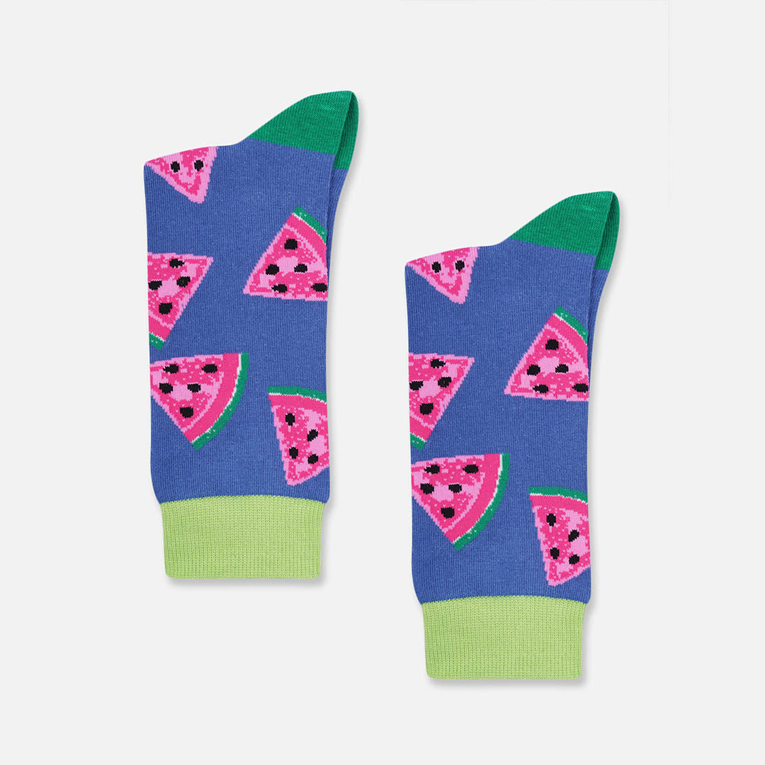 KOREAN MELON CREW LENGTH SOCKS