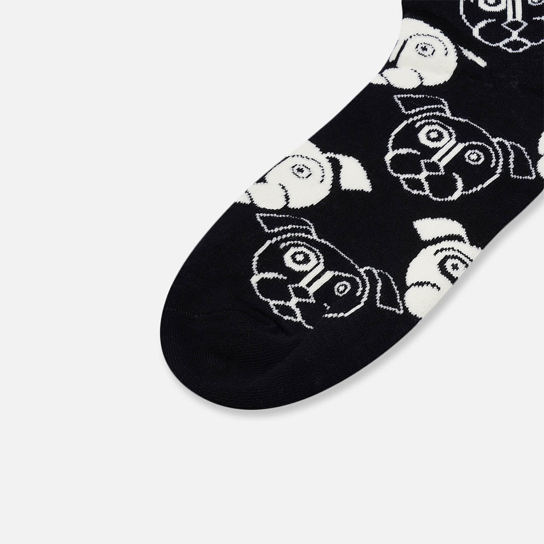 French Dog Crew Length Socks