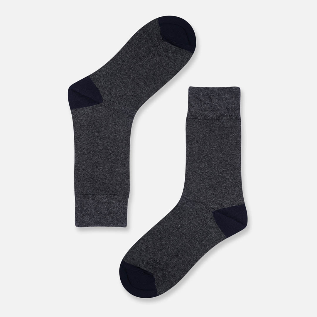 EARTH GREY CREW LENGTH SOCKS