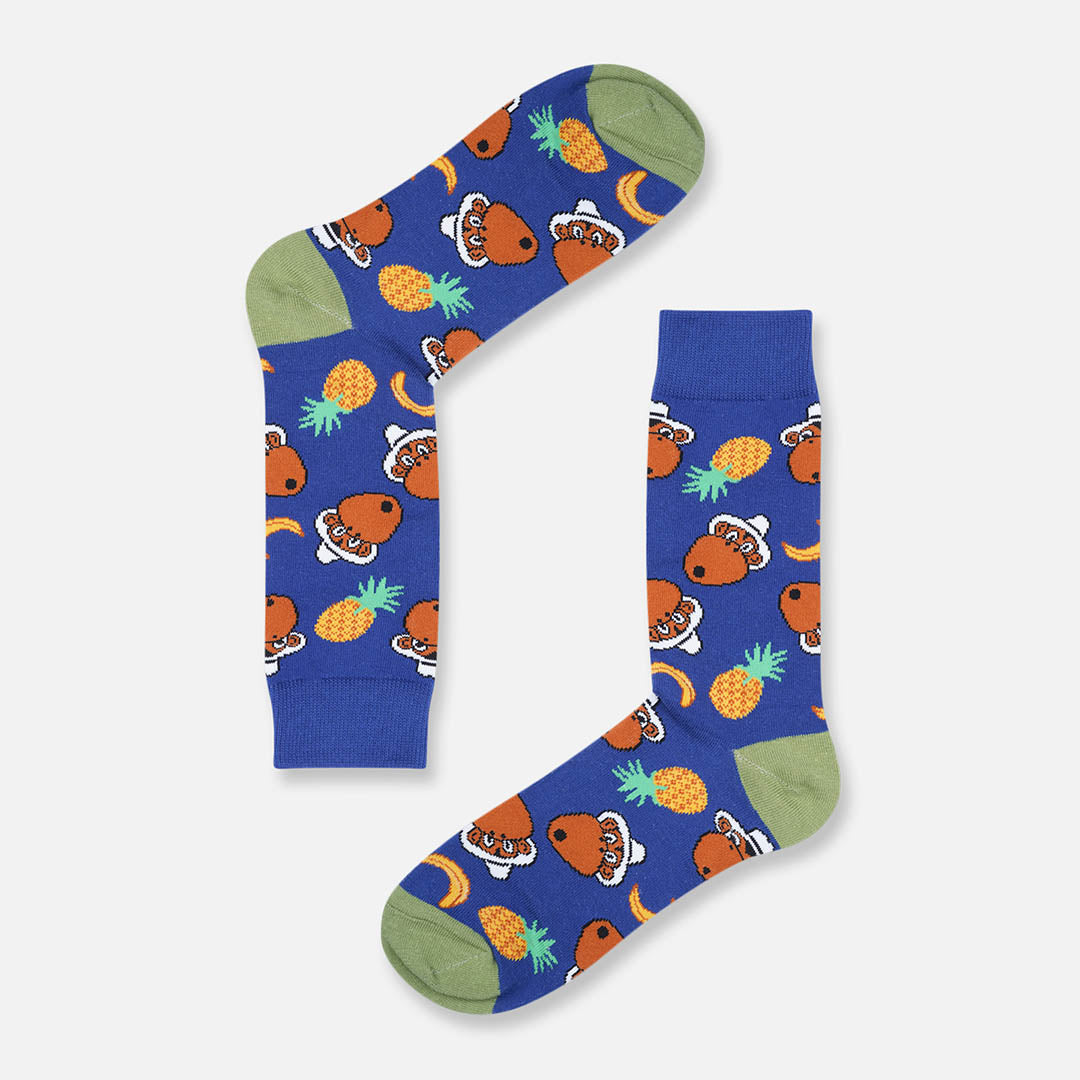 MONKEY FEST CREW LENGTH SOCKS