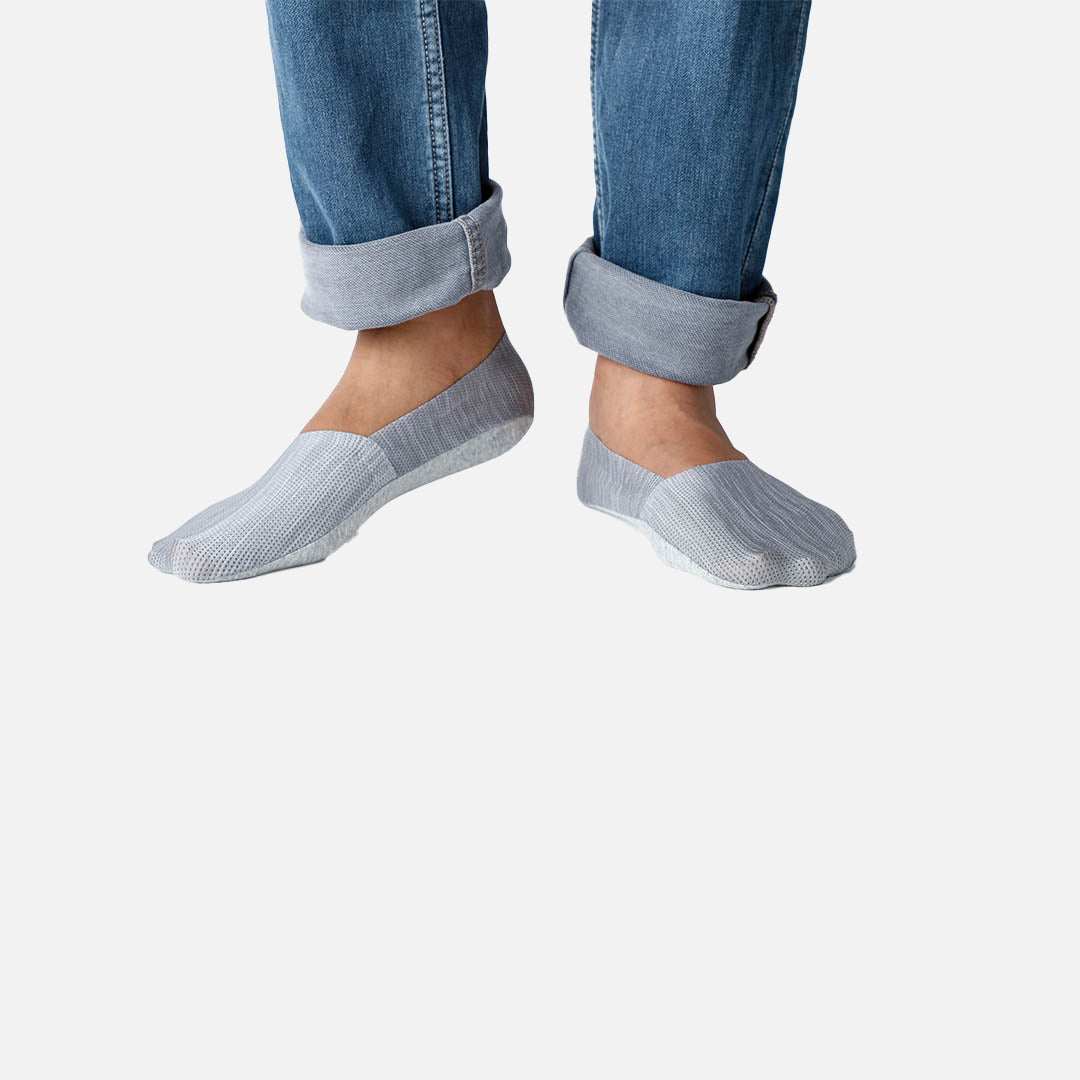 Lyon Shore Loafer Socks - Grey