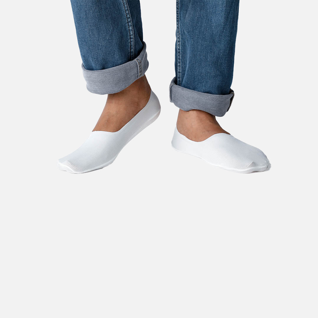 Sion Loafer Socks - White
