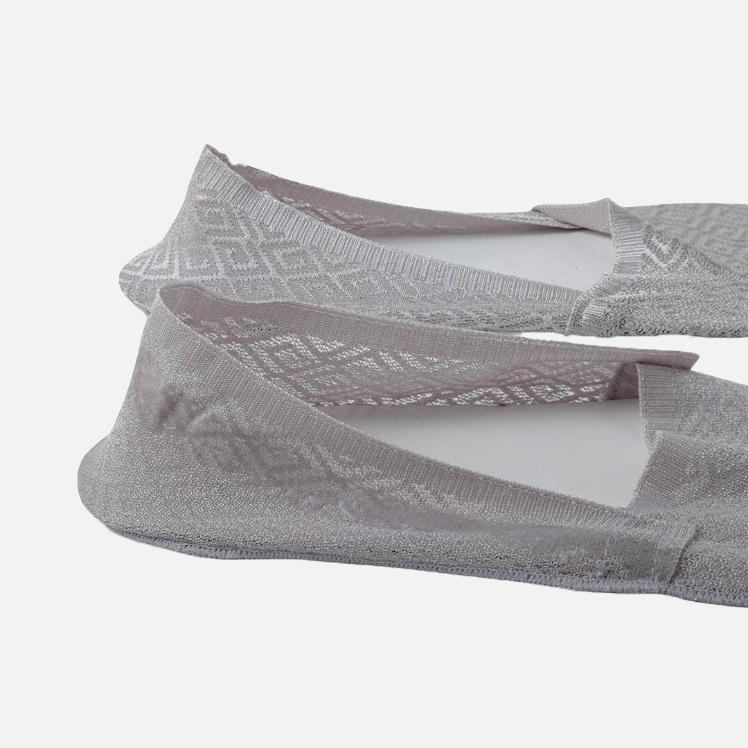 Kyoto Pearl Loafer Socks - Grey
