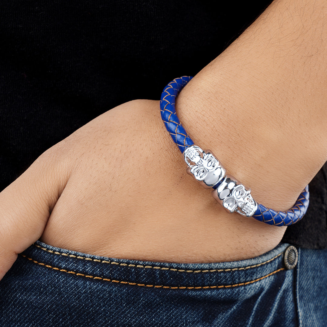 David Yurman Station Blue Leather Bracelet with Lapis Lazuli – 11:11 NY